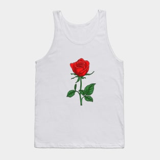 Beautiful rose flower Tank Top